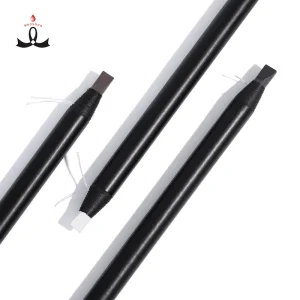 Duckbill Wooden Private Label Eyebrow Brow Mapping Pen PMU Cosmetic Microblading Eye Brow Pencil