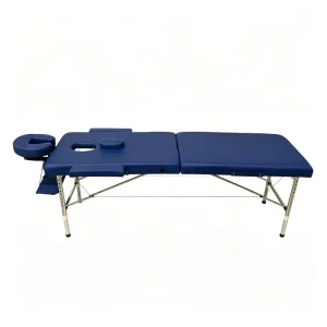 Durable Stainless Steel 2 Section Massage Table Portable Foldable Spa Beauty Bed with Face Cradle
