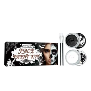 EELHOPE Halloween Black and White Body Paint Kit a Black and white Palette for Festive Fun Perfect for Face and Body Art