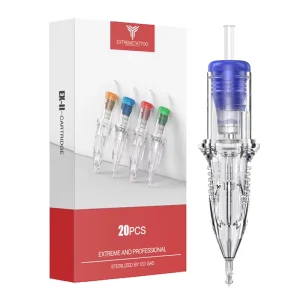 EX 2 Permanent Disposable Tattoo Needle Cartridges 304 Stainless Steel Sterilized 20pcs box