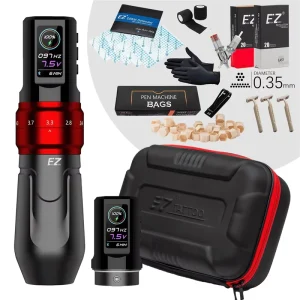 EZ P3 Pro Adjustable Stroke Wireless Tattoo Pen Advanced Bundle Professional Tattoo Kits Wireless Tattoo Machine