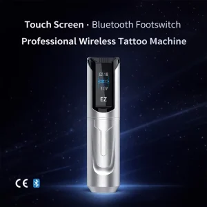 EZ P5 TS Wireless Tattoo Pen Machine with Touch Screen Bluetooth Footswitch 3.5mm Stroke