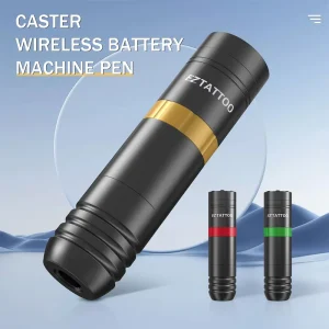 EZ Tattoo Direct Drive Caster Pen Machine 1500mAh Battery Capacity 3.5mm Stroke Wireless Tattoo Gun for Beginners