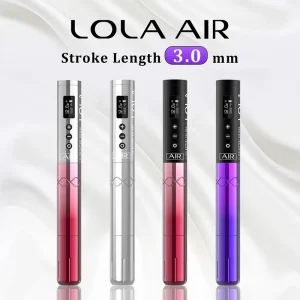 EZ Tattoo Lola Air Electric Tattoo Pen Machine Wireless Semi PMU Permanent Makeup Machine with 3 Power Batteries Pack