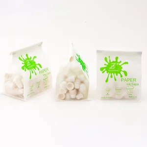 EZ Tattoo M Size Eco Friendly Biodegradable Disposable Paper Pigment Ink Caps for Tattooing Permanent Makeup