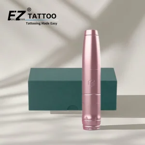EZ Tattoo Matte Pink Defender 2in1 Adjustable Stroke Length Swiss Motors Tattoo PMU Permanent Makeup PMU Machine Pen