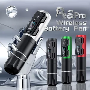 EZ Tattoo P2S Pro Bluetooth Connection Brushless Motor Direct Drive Wireless Tattoo Machine Pen with 1 Extra Battery