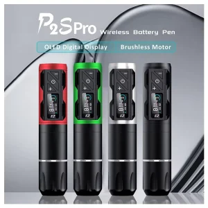EZ Tattoo P2S Pro Customized Swiss Brushless Motor Direct Drive Electric Tattoo Guns Wireless Tattoo Pen Machine