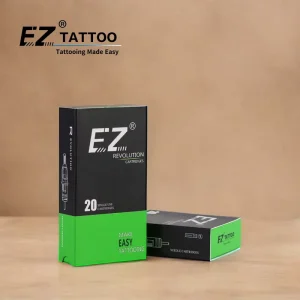 EZ Tattoo Revolution M1 Needle Magnum Single #8 #10 #12 316L Stainless Steel 20Pcs Disposable Tattoo Needle Cartridge