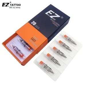 EZ Tattoo Revolution RS #12 0.35mm Long Taper Round Shader 20Pcs box Disposable Tattoo Machine Cartridge Needles