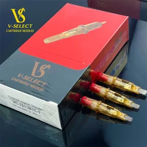 EZ V Select Flat Stainless Steel Flat Tattoo Needles Long Taper Membrane System Sterile Tattoo Cartridges Needle