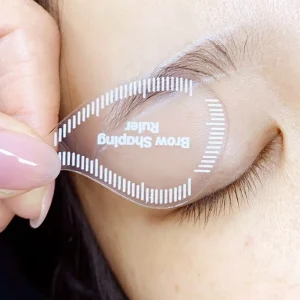 Easy to Use Lightweight Tear Drop Brow Mapping Ruler for PMU Microblading Eyebrow Hairstroke Shaping Professional