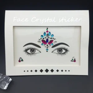 Eco Friendly Bling Glitter Diamond Sticker Rhinestone Sticker Face Body Art Waterproof Face Skin Gem Sticker Eye Makeup Jewelry