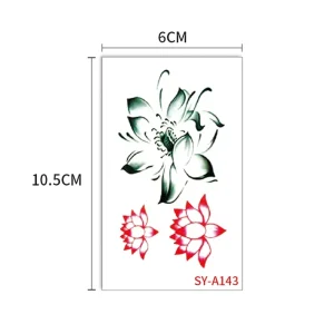 Eco Friendly Colorful Waterproof Customized Design Temporary Tattoo Sticker for Women