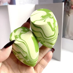 Eco Friendly Makeup Blender Colorful Beauty Sponge Puff Easy to Clean Private Label Custom Logo Oem Washable Cosmetic Tool