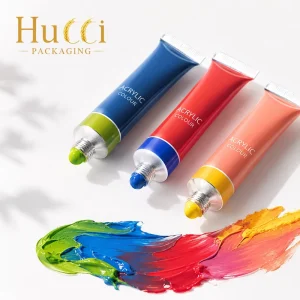 Eco Friendly Recyclable Collapsible Empty Aluminum Paint Tube for Cosmetic