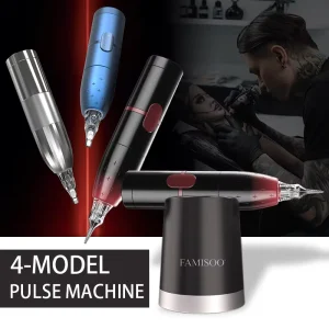 Electric 1800mAh Dual Battery Adjustable Voltage Microblading Tattoo Machine with Aviation Aluminum Alloy and 9000 RPM