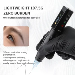Electric 2.0 3.5mm Adjustable Stroke Digital Wireless PMU Machine Scalp Eyebrow Lips Permanent Makeup Tattoo Machine