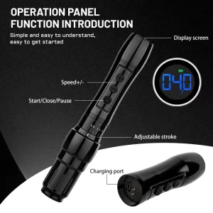 Electric 2.0-3.5mm Adjustable Stroke Scalp Eyebrow Lips Wireless Digital PMU Machine 900mAh Lightweight Universal Machine