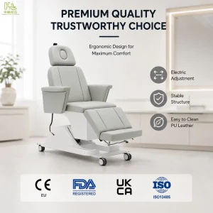 Electric Adjustable Medical Dental Chair Multifunctional Recliner Adjustable Examination Bed for Hospital Clinic Beauty Salon