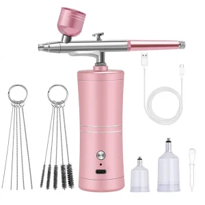 Electric Airbrush Compressor Kit Nail Art Airbrush Pen for Painting Makeup Beauty Spray Oxygen Injector