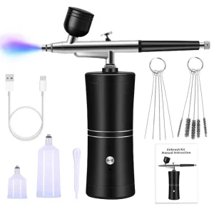 Electric Airbrush Spray Gun Set Portable Painting Gun For Car Paint Repair Graffiti Nail Art Gradient Coloring