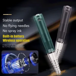 Electric Dermografo Micropigmentacion Profesional Tattoo Machine Eyebrow Lip Stainless Steel Strong Power Low Noise Factory