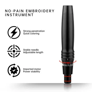 Electric Eyebrow Lips Tattoo Machine Stainless Steel Permanent Makeup Machine Tattoo Gun Pen Pmu Lightweight Customization Logo