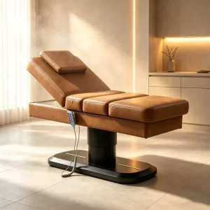 Electric Massage Bed With Adjustable Height Backrest Control Ergonomic Design Massage Table