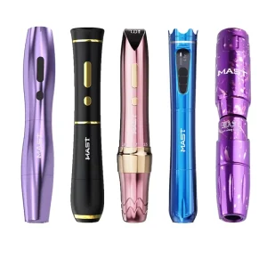Electric PMU Permanent Makeup Stainless Steel High Speed Cartridge Needles Pen Wireless Tattoo Machine Kit