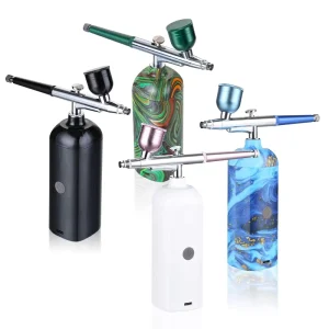 Electric Rechargeable ABS Airbrush Tattoo Paint Spray Gun and Compressor for Nail Art
