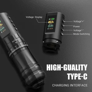 Electric Tattoo Machine Classic Design Permanent Makeup Rechargeable Battery Economical Choice for New Learners