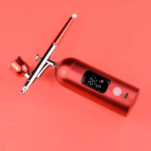 Electric Tattoo Model Rechargeable Nail Airbrush Gun Handheld Acrylic Paint Spray for Nail Art Copper Material Cake Airbrush