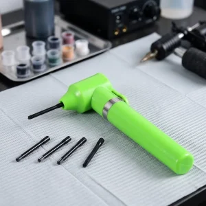 Electric Tattoo Pigment Ink Mixer Battery Powered Tattoo Color Shaker With Replacement Mixing Sticks for Salon Use