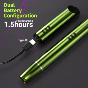 Electric Wireless PMU Pen 2.2mm Stroke Dual 600mAh Battery Stainless Steel 4 Colors for Eyebrow Lip Eyeliner Tattoo
