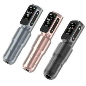 Electric Wireless Tattoo Permanent Makeup Pen, Rotary Cartridge, PMU and DOT Modes