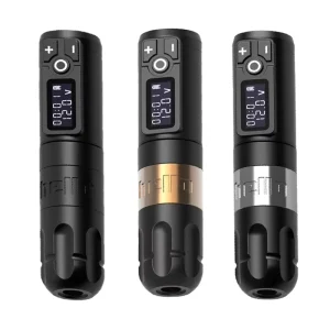 Electric Wireless for Tattoo Machine with Lithium Battery Coreless Motor Digital LED Display Permanent Makeup Body Art