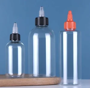 Empty Plastic Tattoo Ink Bottle PET Clear Tattoo Ink Dropper Cap Tattoo Squeeze Bottle 20-250ml