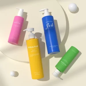 Empty Premium PET Plastic Shampoo Body Lotion Bottles with Screen Printing 250ml 450ml 500ml for Face Mask Skin Care Serum