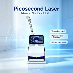 Equipment for Beauty Clinic Portable Picosecond NdYag Laser Pigment & Freckle Scar Removal Tattoo Machine