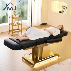 Esthetician PU Leather Facial Spa Massage Table Lash Bed Electric Beauty Beds With Motors
