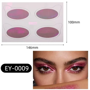 European American Flash Eyeshadow Tattoo Stickers Water Transfer Paper Four color Printed Waterproof Chameleon