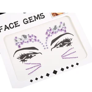 European American Girls Beauty Diamond Tattoo Stickers Stage Face Rhinestones Forehead Stickers