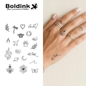 Evil Eye Amor Body Art Waterproof Long Lasting 2 Weeks Semi Permanent Tattoo Sticker Jagua Ink