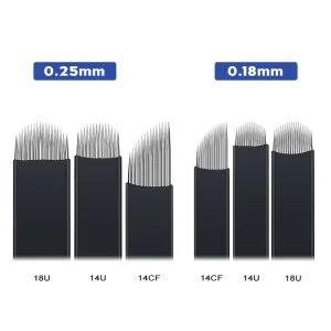 Extremely Thin 0.18MM Nano Blades Microblading Needles Permanent Makeup Eyebrow Tattoo Microblade 3D Embroidery Eye Nanoneedles