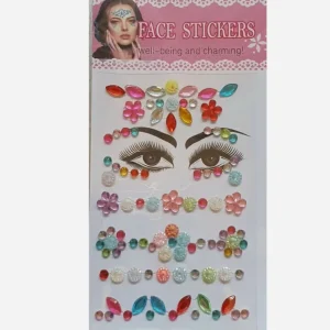 Eye Jewel Sticker Adhesive Face Gems Rhinestone Jewels Party Festival Sticker