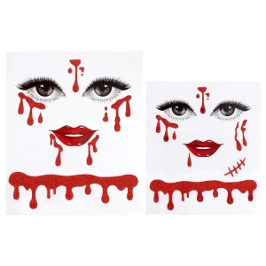 Eye Makeup Stick Halloween Face Decoration Rhinestone Jewel Tattoo Stickers White Body Jewel