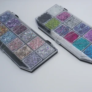 Eye Shadow Palette Cosmetic Grade Christmas Chunky Glitter Gel Decoration for Makeup Body Painting Supplies Chameleon