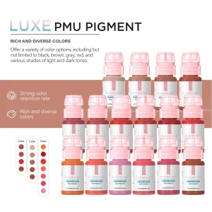 Eyebrow Lips Skin Organic Permanent Makeup Tattoo Ink Liquid Solution Pigments Micro Pigments Vegan Cruelty Free Long Lasting