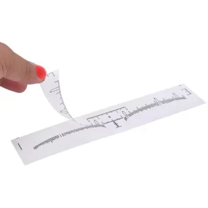Eyebrow Mapping Stencils Adhesive Microblading Ruler Permanent Makeup Brow Tool Disposable Tattoo Ruler Label